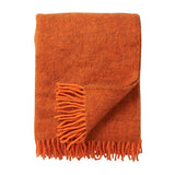 Organic Wool Throw Orange