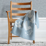 Nesting Dusty Blue - Organic lambs wool Baby Blanket