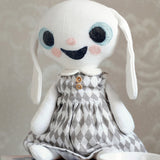 Doll Clothes Linen Harlequin Dress