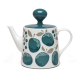 Plum White/Blue - Porcelain Teapot