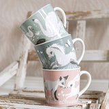 Fairytale Fox Pink - Small Porcelain Mug