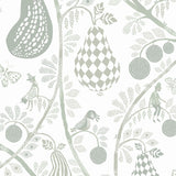 Fruit Garden  White/Green - Wallpaper