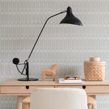 Feathers Grey/Sandstone - Wallpaper