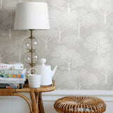 Wallpaper Woodland notes Clay Beige