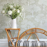 Woodland notes Sage Green - Wallpaper