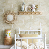 Woodland notes Rye Yellow - Wallpaper