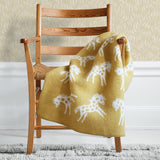 Pony Mustard - Organic lambs wool Baby Blanket