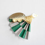 Handcrafted Studio work – Decoration bird Green