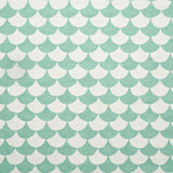 Big Waves White/Aqua - Cotton fabric